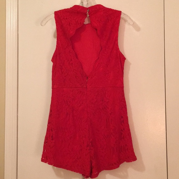 Francesca’s Red Romper - Picture 2 of 4